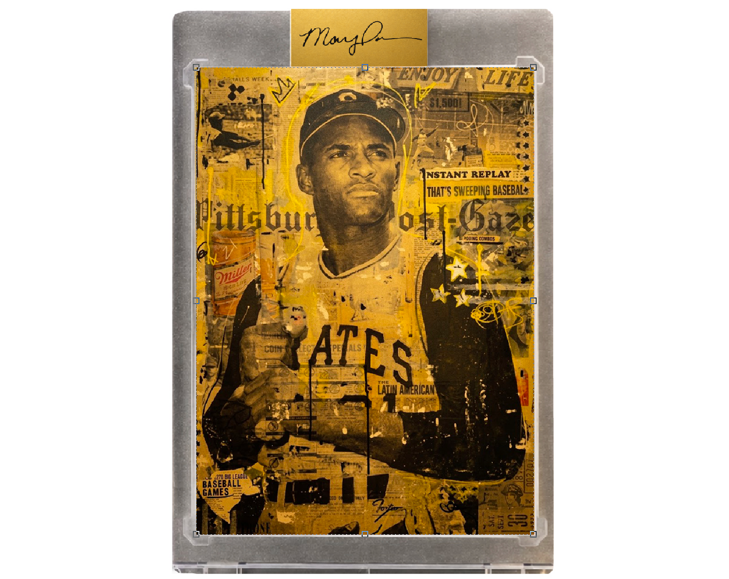 Roberto Clemente (GOLD) Card Art