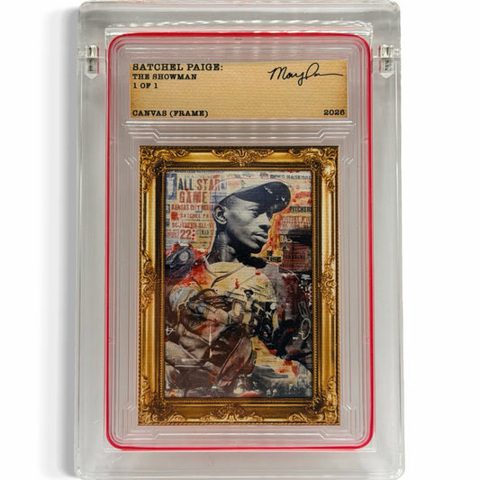 Satchel Paige: The Showman 1/1 Fine Card Art