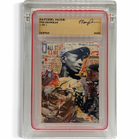 Satchel Paige: The Showman 1/1 Fine Card Art